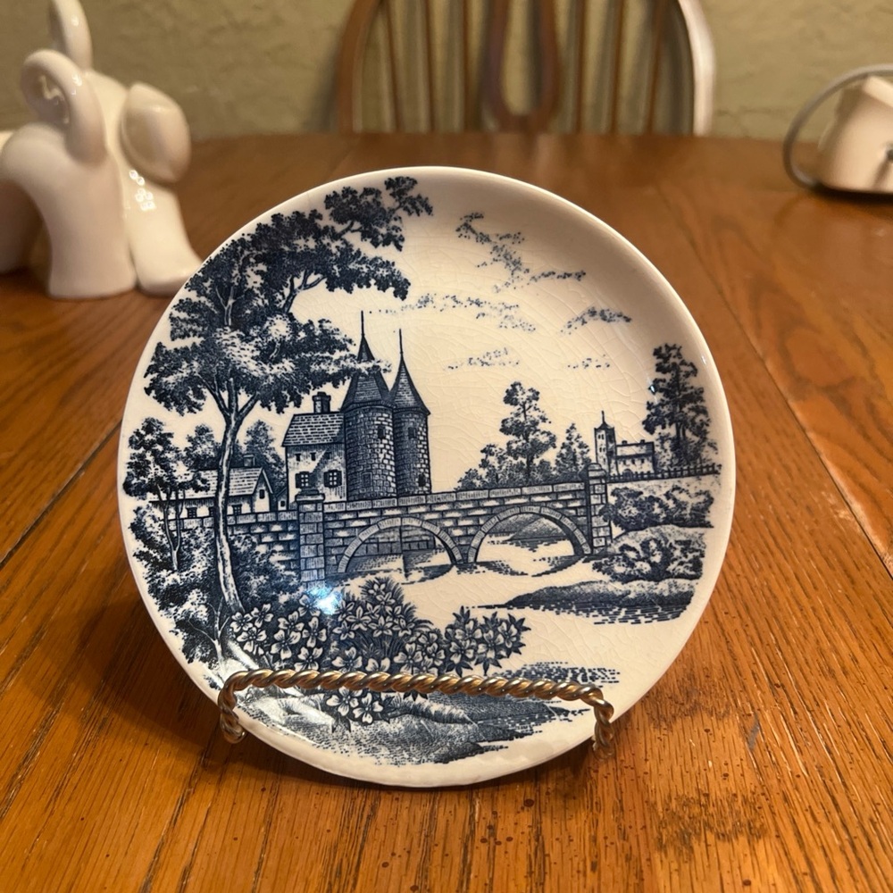 Norleans Earthenware Ghent Japan Blue/White Plate 6" (See Photos)